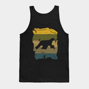 Afghan Hound Distressed Vintage Retro Silhouette Tank Top